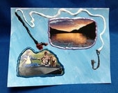 A Day on the Lake-- Scrapbook Style Greeting Card