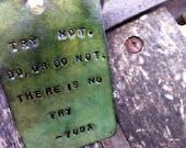 Star Wars Yoda Quote Keychain Luggage Tag