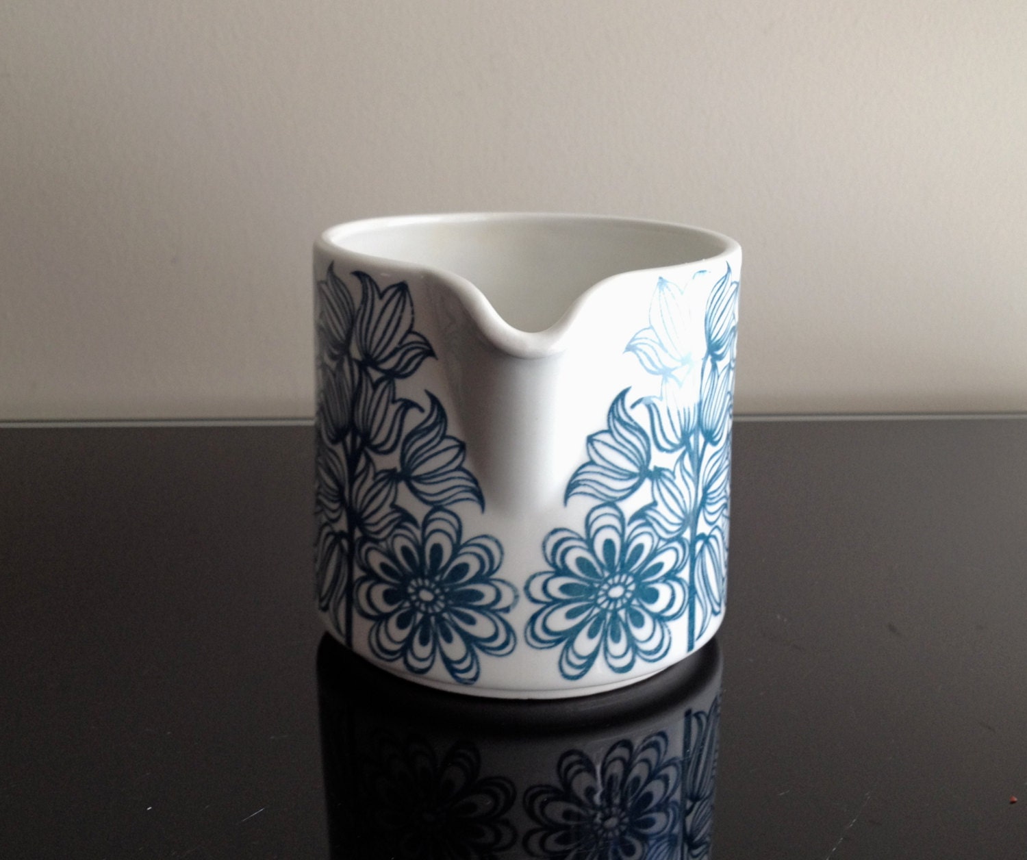 Arabia Finland Blue Floral Pitcher - Pattern ARA7