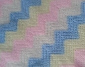 Vintage Zig Zag baby blanket