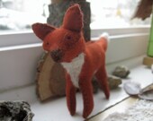 Handsewn Wool Fox Toy
