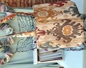 Ikat Pattern market day tote bag