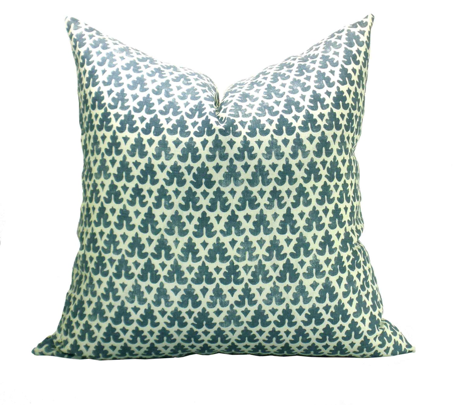 Quadrille Volpi pillow cover in Navy - 18 x 18
