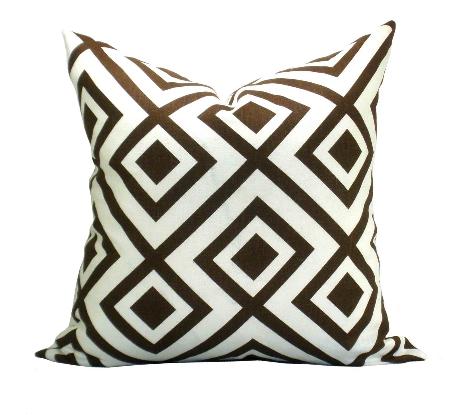 David Hicks La Fiorentina pillow cover in Ivory/Bark - 20 x 20