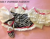 New baby girl Modern zebra print and pink