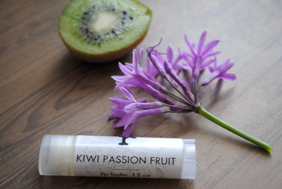 Kiwi Passion Fruit Lip Balm - Cocoa Butter, Shea Butter, Beeswax