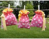 Pink & White Polka Dot Bag,  Bridal  Birthday  Showers  Mother's Day