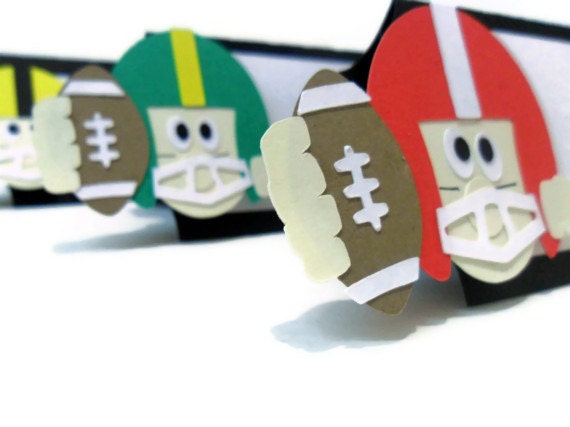 Football Tent Cards - Set of 6