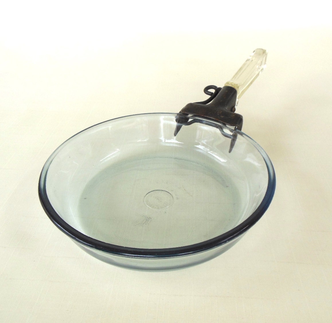 Pyrex Flameware Skillet Small 7" Fry Pan Glass Detachable Handle
