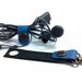 Leather keychain with strap for cable headphone Hand Crafted cable organizer for headphones gree monograming initals free shipping