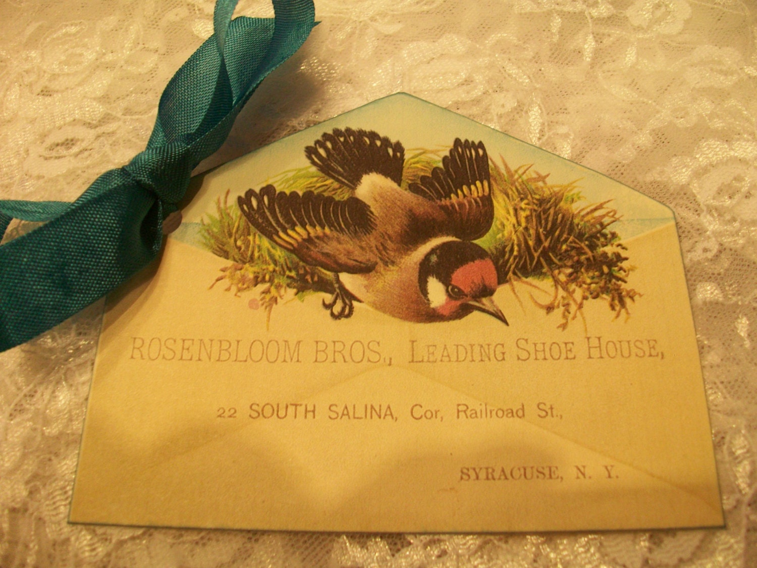 Bird in Envelope With Bow XXL ( Set of 4 )  TG 127