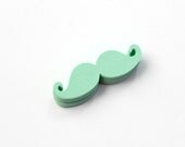 Mint Mustache Die Cuts - Hipster Quirky - Funny Mustache