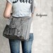 Fathers day sale BAILEY // Dark Grey // 021 // Luckycann // Handmade // Everyday Canvas Bag // Sale