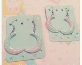 CHOOSE ONE Cutie Crescent Moon Earrings for Fairy Kei Mahou Kei Kawaii Decora