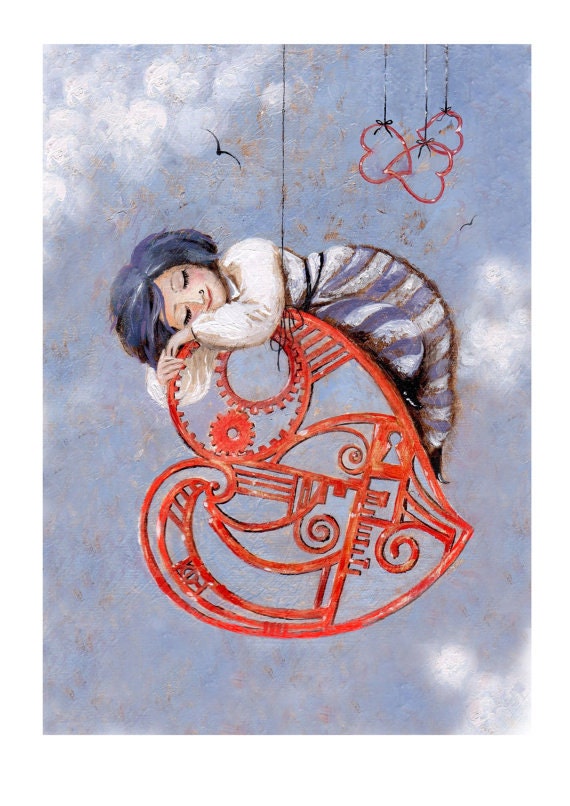 Greeting card from my original painting. Fine art reproduction. print from my drawing