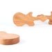 guitar RATTLE - natural and organic wooden toy safe for teething, eco-friendly baby shower gift with homegrown organic finish