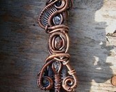 Copper Wrapped // Reversible // Herkimer Diamonds // Almandine Garnet // Wire Pendant