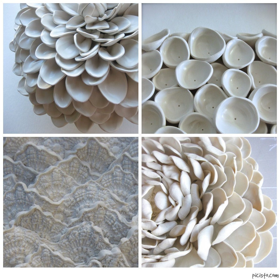Pom Pom Dahlia Wall Sculpture