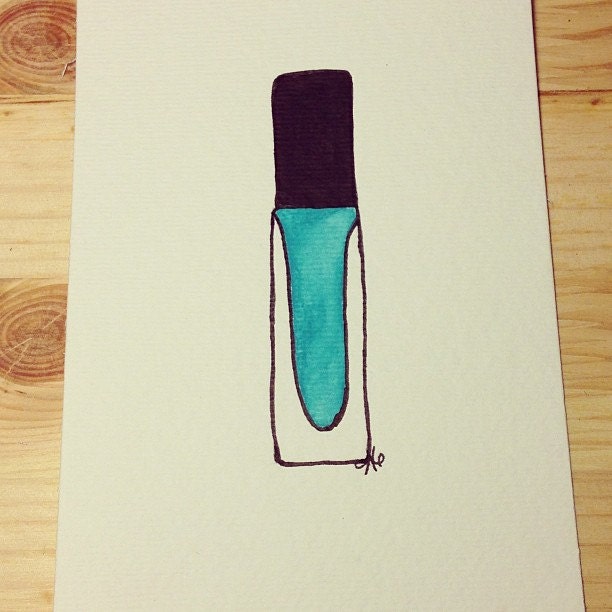 Original Custom-Made 4x6 Nail Polish Art