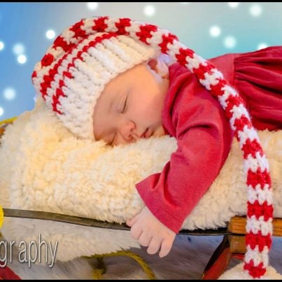 Elf hat, Pixie hat, Crocheted, All Sizes, Photo prop