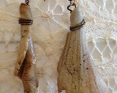 Conch Shell Heart Earrings