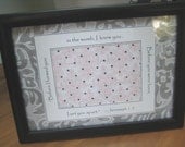Ultrasound Frame - 5x7 Black - Baby Girl - Pink and Grey, Swirls and Damask