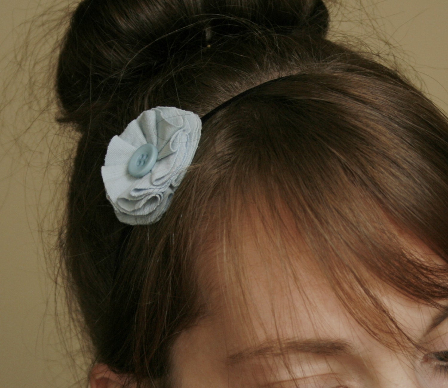 recycled t-shirt flower headband