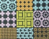 Stamped - Cheater Print charcoal pastel by Ellen Baker from Kokka - 1 Yard
