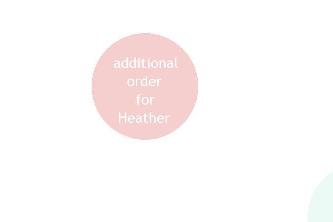 Additional order for Heather