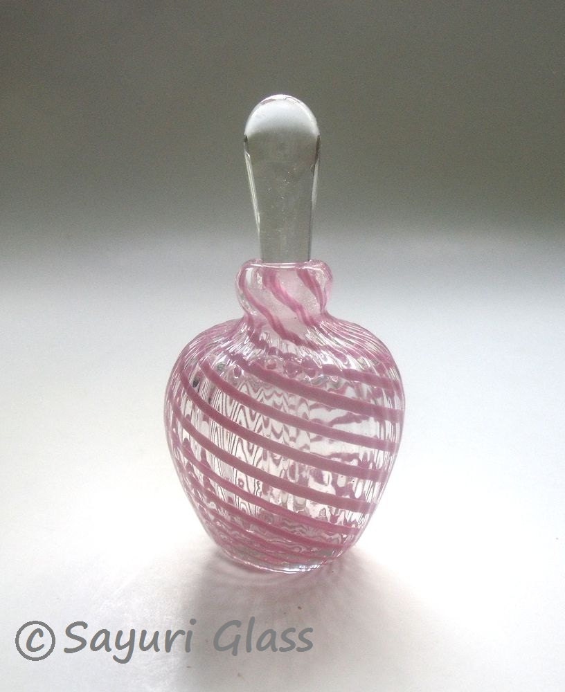 Mini Perfume Bottle - Pastel Pink stripe : DISASTER RELIEF