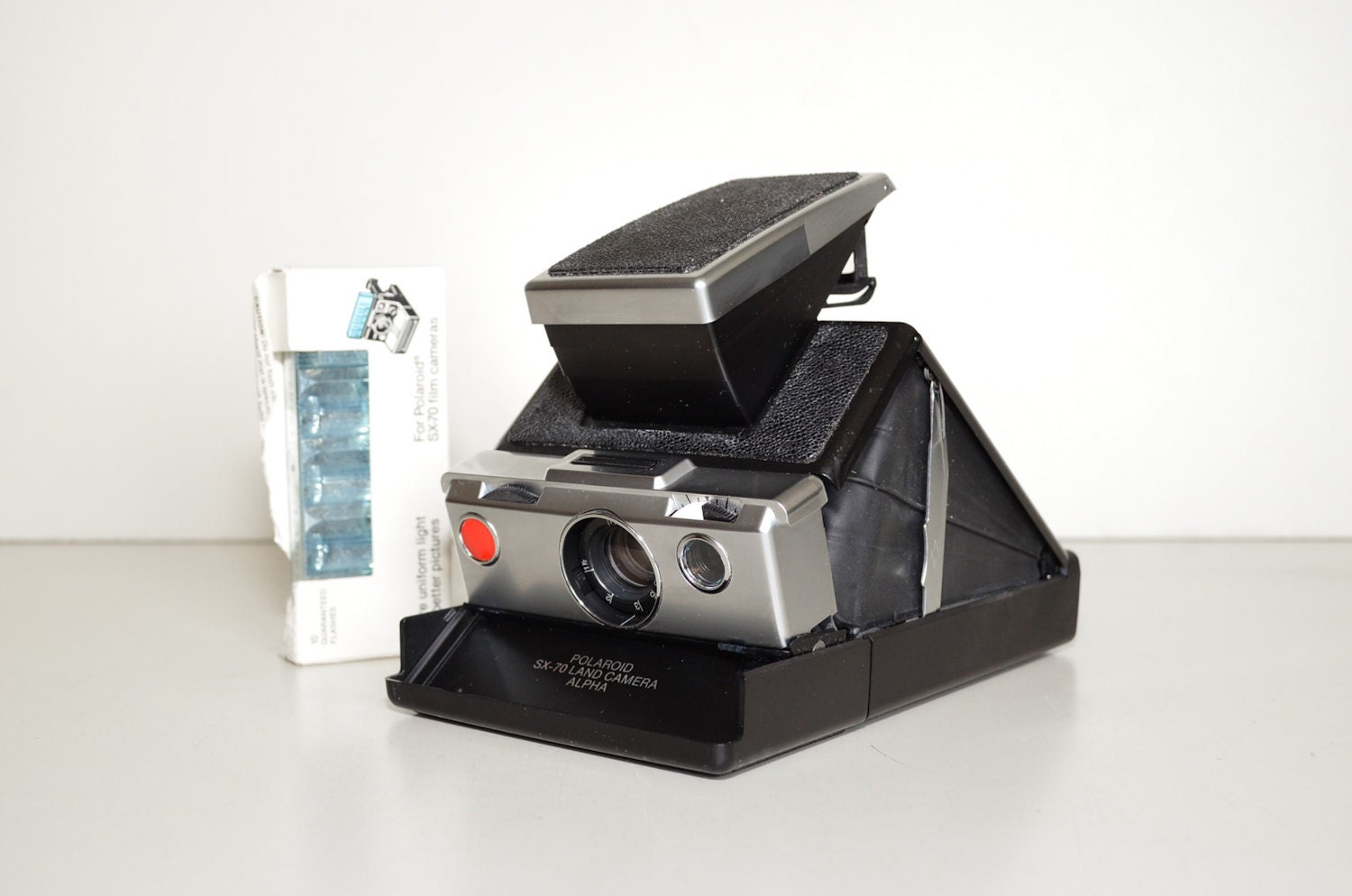 Polaroid Camera SX-70 Alpha Early Model Black Working
