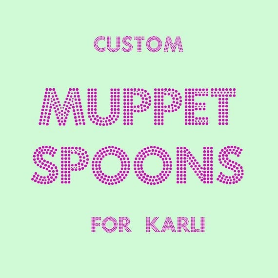 Muppet Spoons - Custom Listing - Wooden - Set of 4