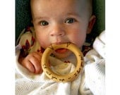 I'll Eat You Up - I Love You So -- Wooden Baby Teether w/ Fangs - Where the Wild Things Are