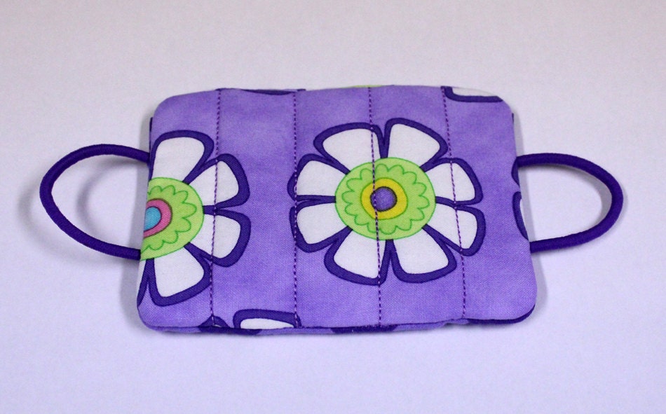 Nursery Door Whisperer - Purple with White and Green Flowers - READY TO SHIP