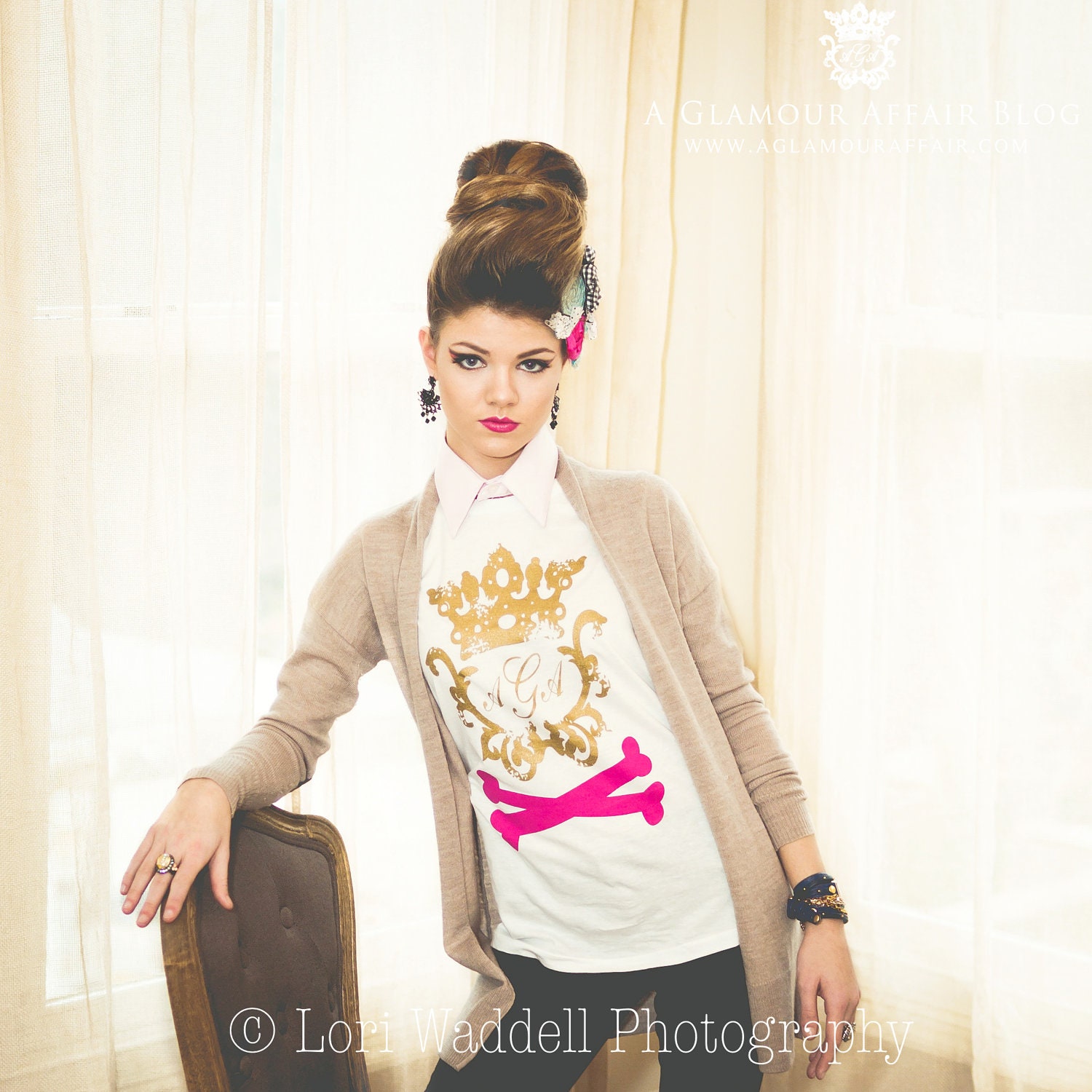 Crown and Crossbones Tee, Trendy T Shirt, Unique Gift, Girls Shirt, Women's Shirt, Teen T Shirt,