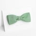 Apple green wedding bow tie - double sided