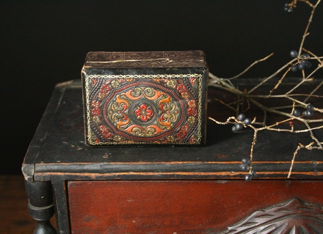 Leather box, Italy