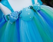 Flower girl dress. Under the Sea Tutu Dress. baby tutu dress, toddler tutu dress, wedding, birthday, Newborn, 2t,3t,4t,5t