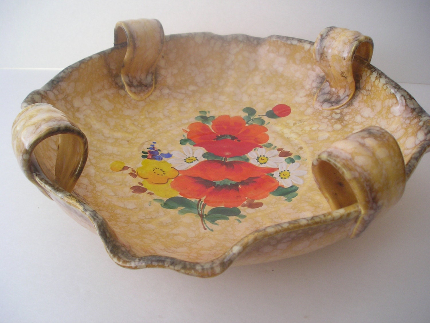 Vintage Ceramic Pottery Bowl Turn-Teplitz