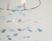FREE SHIPPING // The Touch of Cloud Grey Star Mobile // Nursery Decor, Photo Prop, Baby Shower Gift, Mobile.