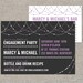 engagement stock the bar party invitation and drink recipe card - DIY printable by YellowBrickStudio