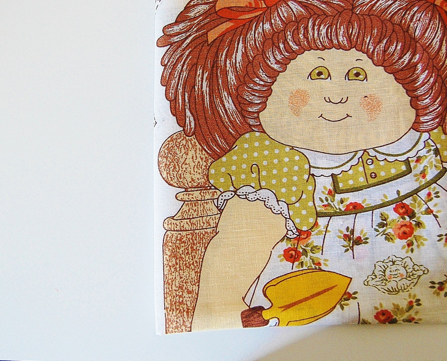 Cabbage patch Kid Fabric Pattern Pillow Doll 1980's Collectible