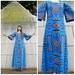 70s Bell Sleeve TRIBAL MAGIC Maxi Dress