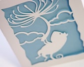 Whimsical Mouse Greeting Card with Blank Liner
