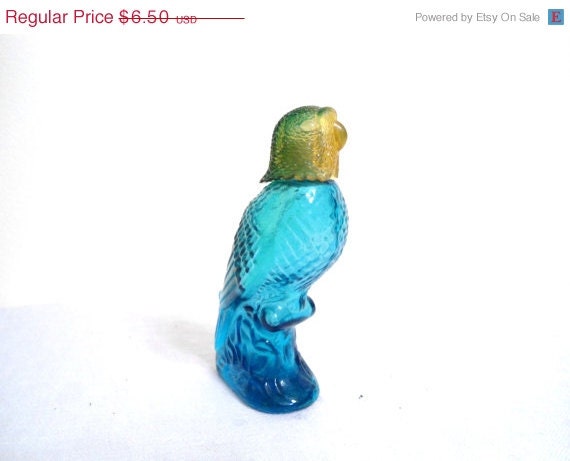 May Days Sale Vintage Avon Parakeet Cologne Bottle