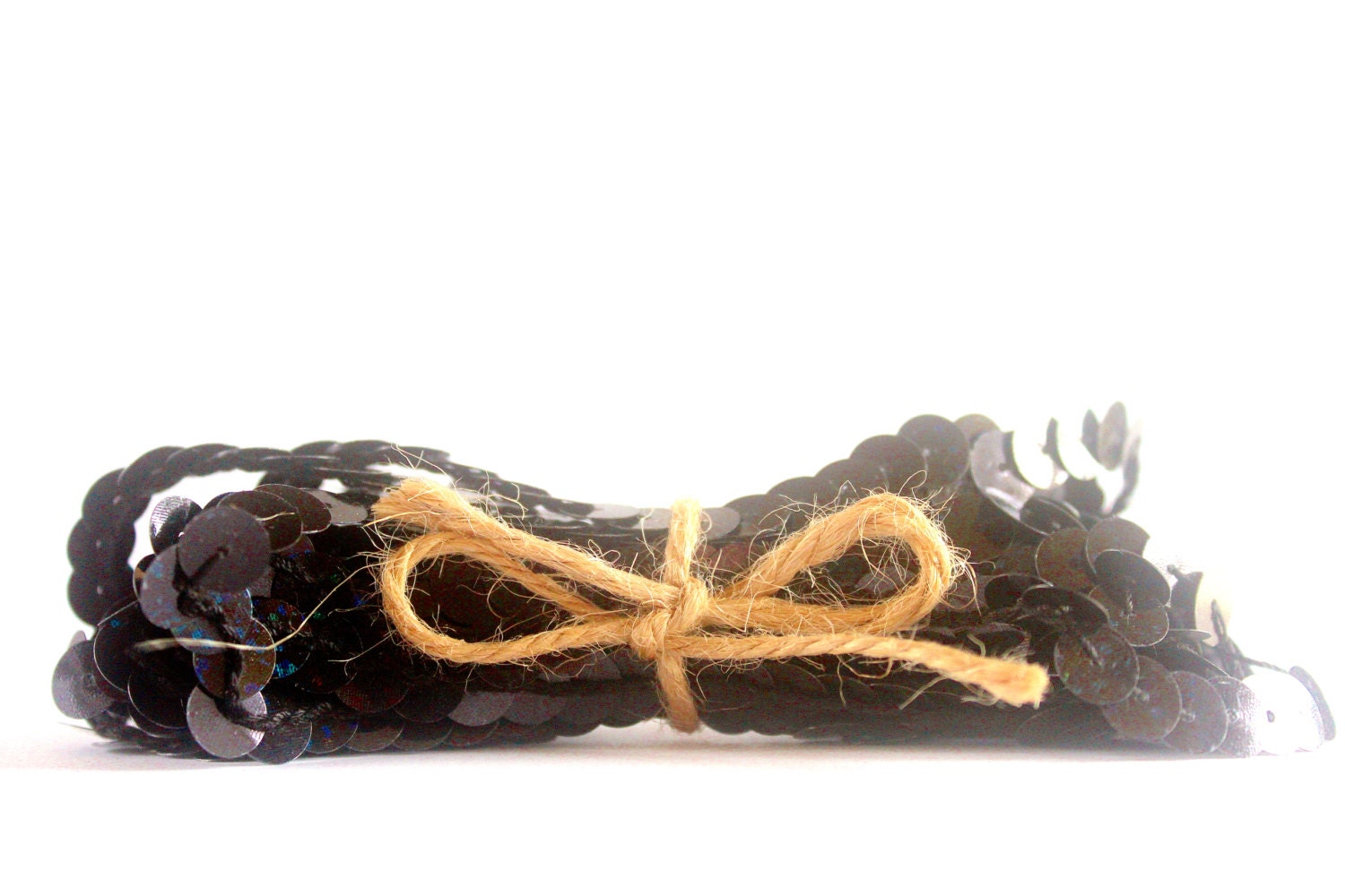 Black Sequin Trim (4.3yards)