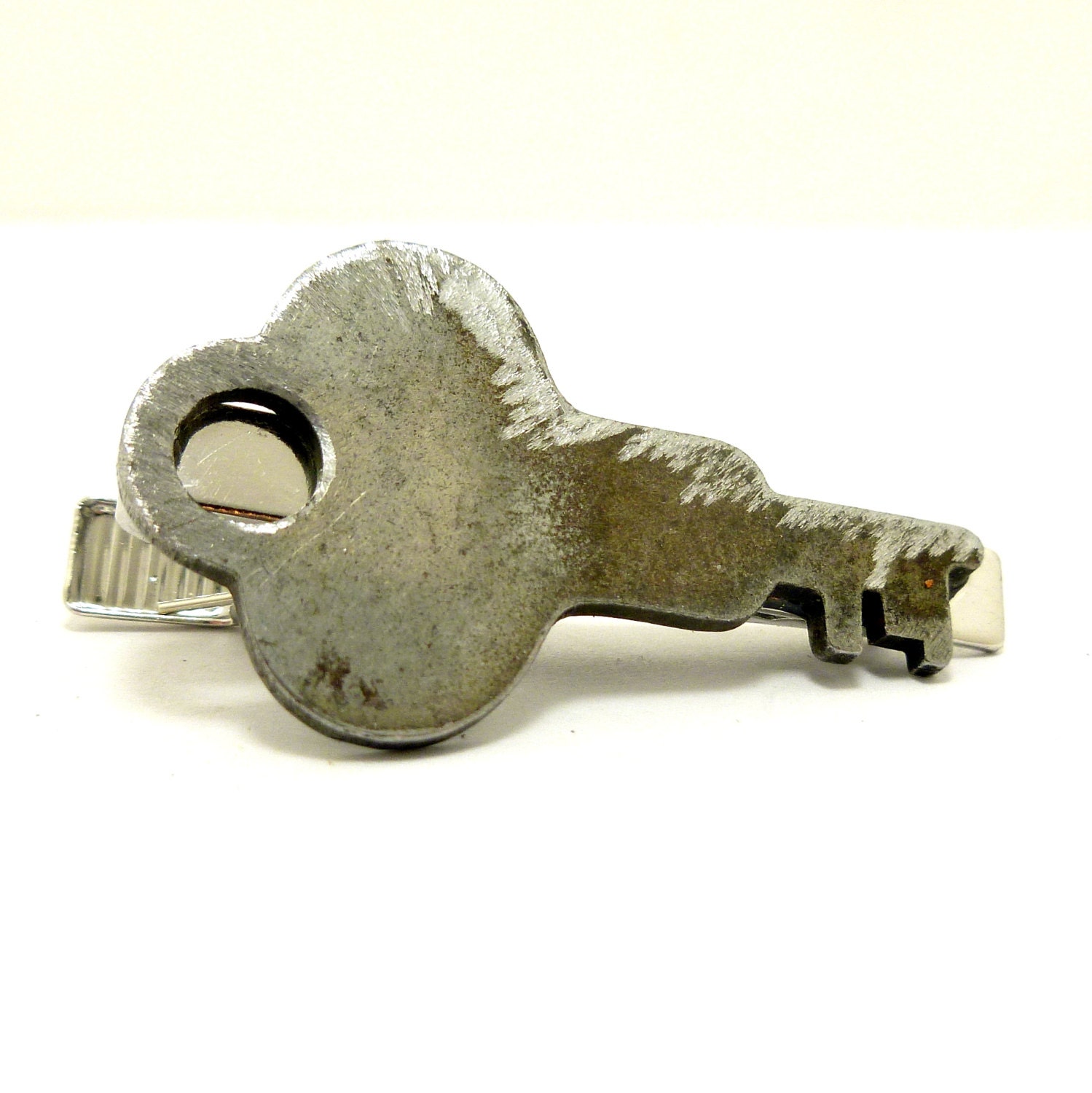 Skeleton Key Tie Clip, Steampunk Men's Tie Tack