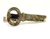 Skeleton Key Tie Clip, Steampunk Men's Tie Tack