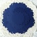 25 DARK BLUE Scalloped Circle Shape Gift Holiday Hang Tag Label Party Favors Cardstock Paper Punch