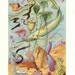 Sea Life Print  Marine Animals Plants 55 Years Old Lithograph Larousse France Natural History Illustration by Adolphe Millot